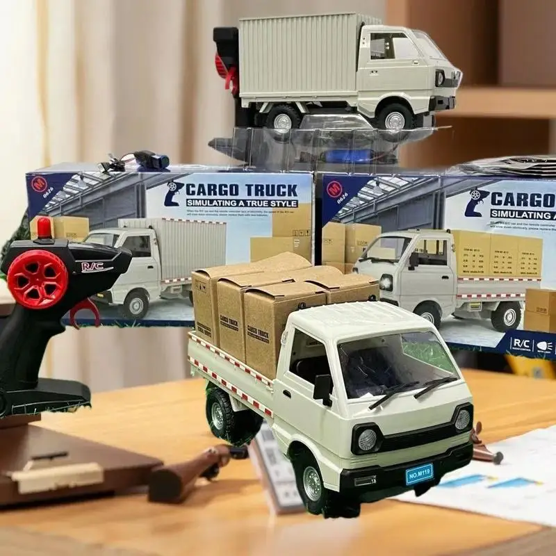 هدية مثالية للأولاد: شاحنة كهربائية WPL D12 RC بمقياس 1:16 مع أضواء LED وميزات الانجراف، مجموعة مفاجأة عيد الميلاد