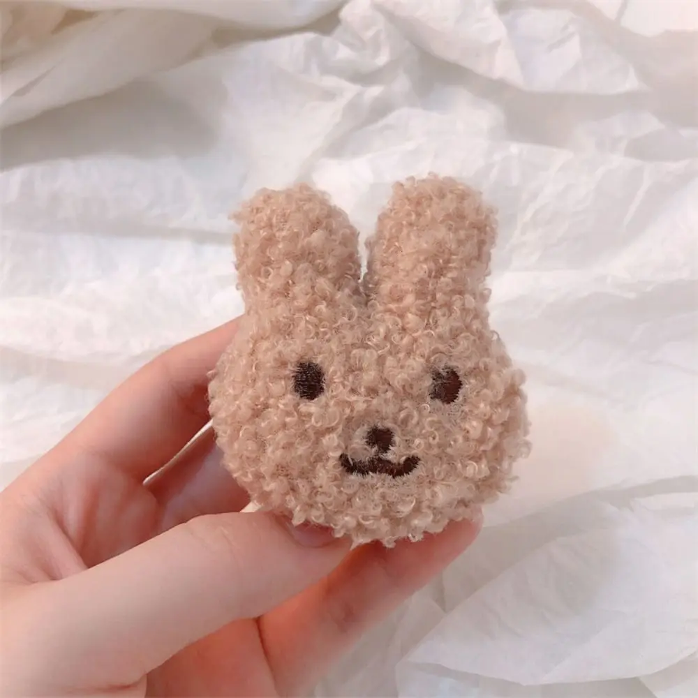 Fashion Sweet Plush Rabbit Hair Clip Girls Cute Creative Bunny Bb Clip Korean Style Cartoon Animal Barrettes