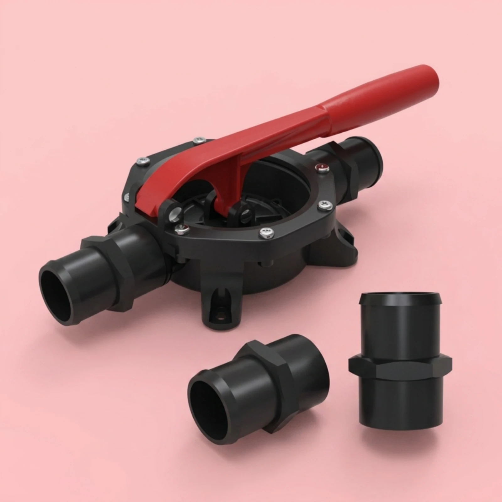 

Manual Diaphragm Hand Pump Glass-Filled Polypropylene Manual Diaphragm Pump Black Body Lightweight