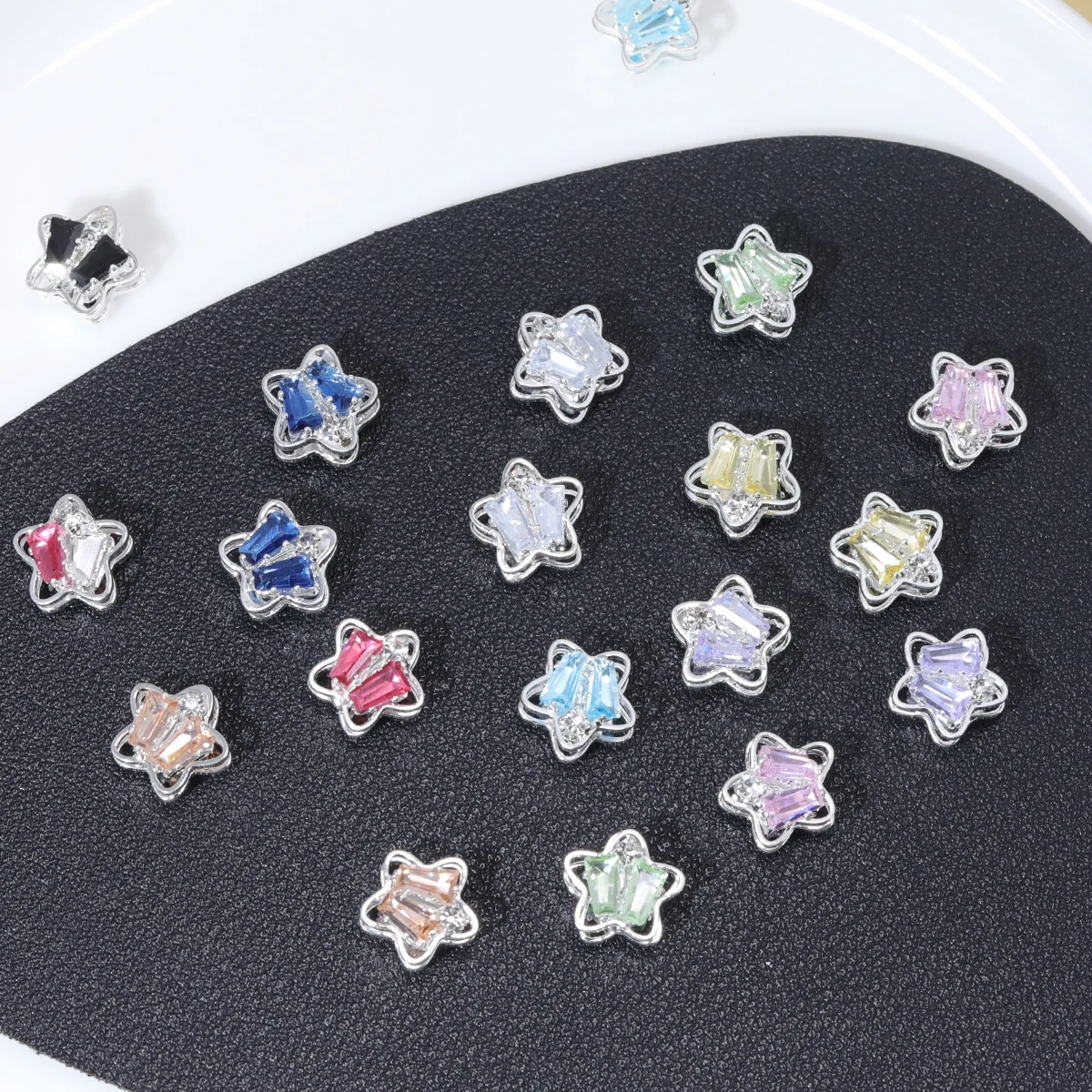 

Cordial Design 50Pcs 10*10MM Copper Bead/Hand Made/Jewelry Findings & Components/Rhinestone Effect/Star Shape/DIY Beads #18671
