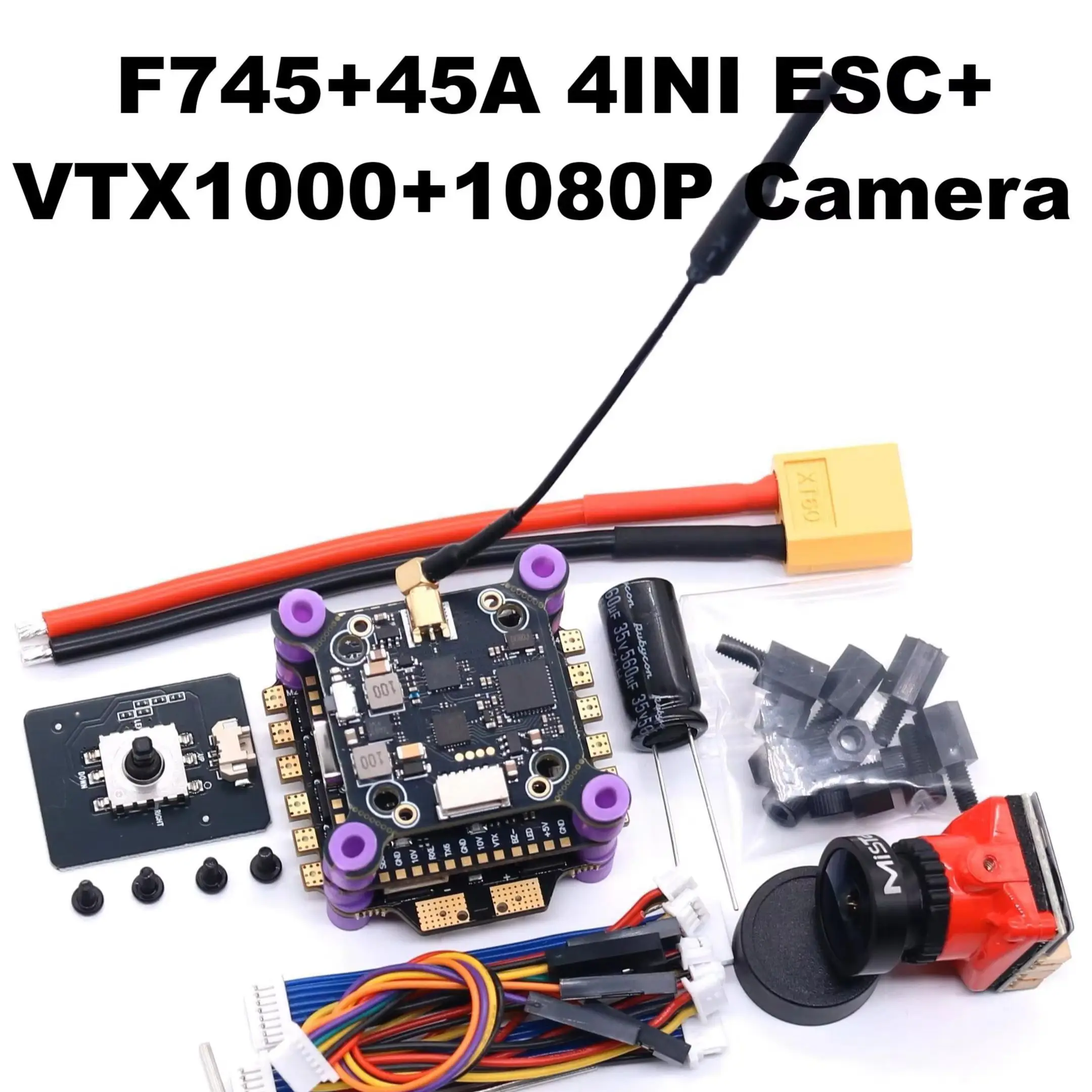 Happy F745 V2 Flight Control 45A/60A 4INI ESC VTX1000 Video 1080P Camera INAV Betaflight Flight Controller RC Drone FPV Racing