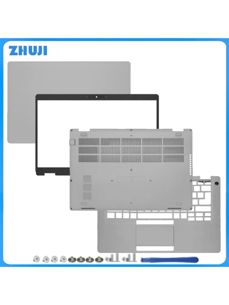 

For Latitude 5410 E5410 New LCD Back Cover Front Bezel Palmrest Top Lower Bottom Case 0NKPM7 00W819 Silver