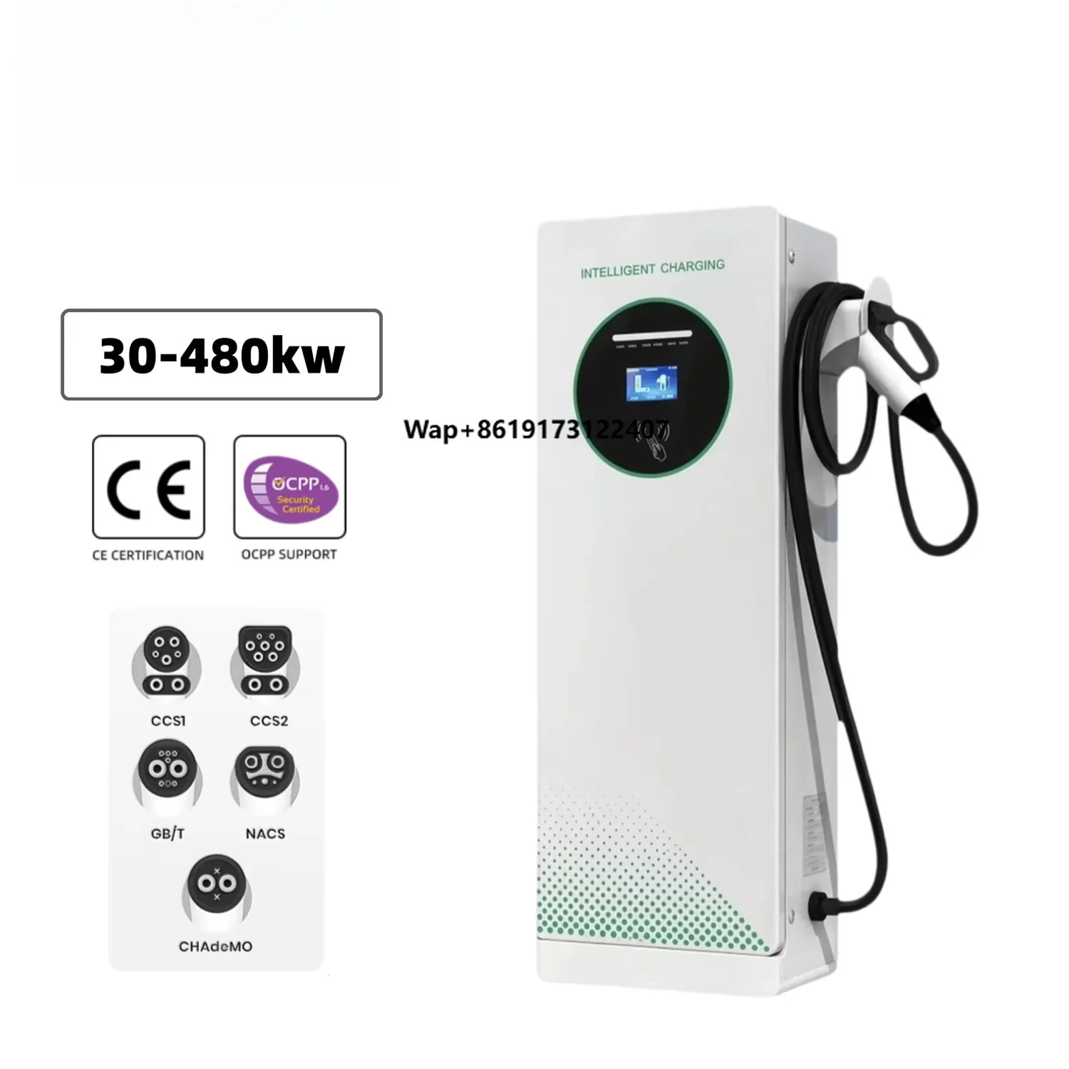 DC Three Guns 120KW Fast EV Charging Post New Condition Floor-Mounted Car Charger Station for Electric Bus and Truck Programs