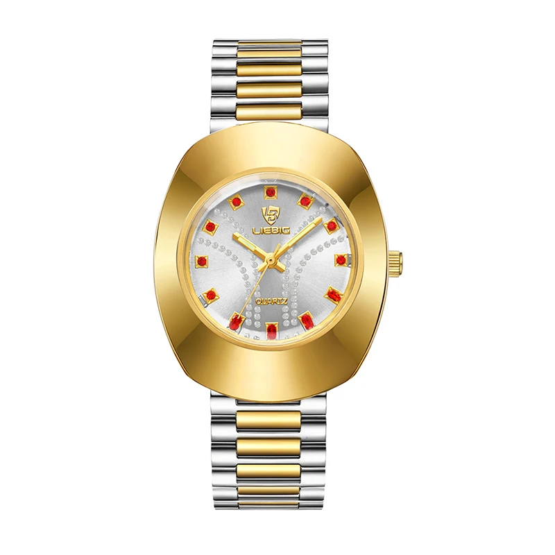 LIEBIG Fashion Watches For Men Luxury Golden Quartz Waterproof All-Steel Wristwatch Relogio Feminino Casual Male Clock L1021