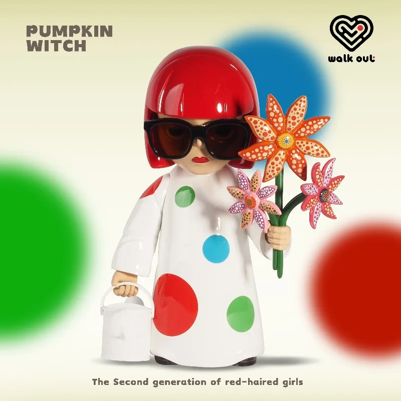 Yayoi Kusama Polka Dot Pumpkin Trendy Toy Figure Trendy Art Decoration Desktop Doll Ornament Creative Gift for Men and Women