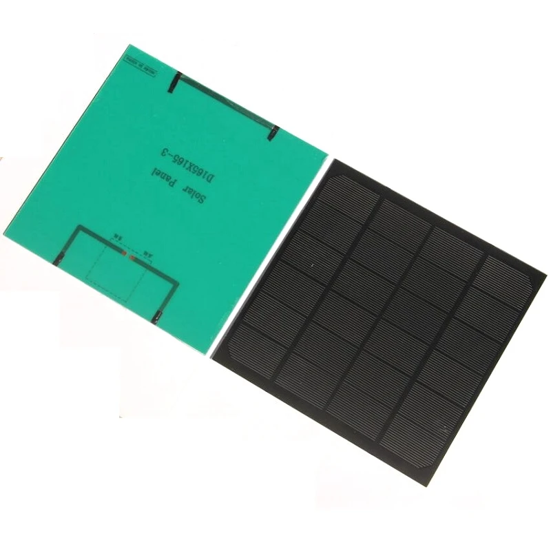 BUHESHUI 5W Solar Panel 5V 6V Mini Solar System DIY For Battery Cell Phone Charger  Solar Cell 0.15W 0.6W 1W 2W 3W