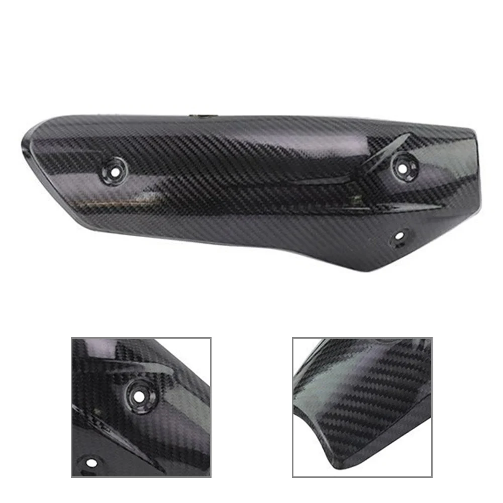 Real Carbon Fiber Motorcycle Exhaust Middle Link Pipe Heat Shield Guard Cover For BMW G310R 2017 2018 2019 2020 2021 2022 2023