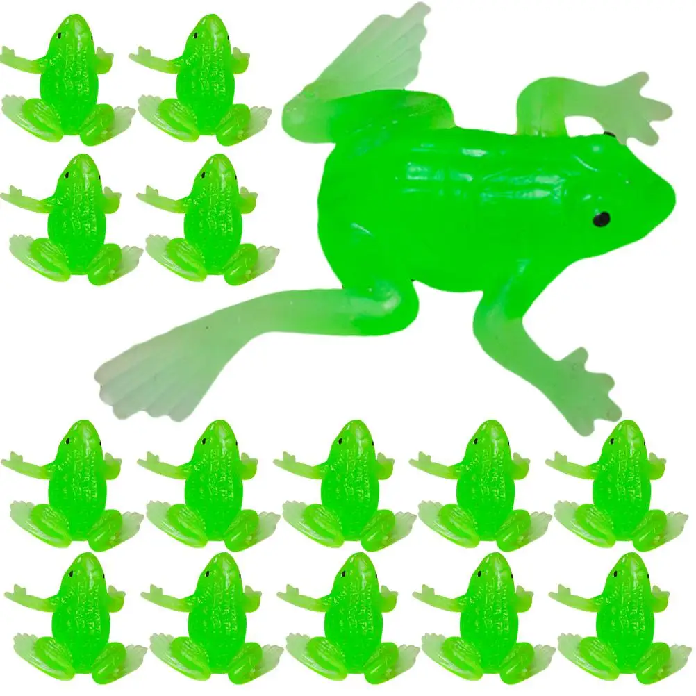 

20 Pcs Frog Ornaments Simulation Mini Figurines Vivid Shape Bright Colors Garden Statue Decor Kids Toy gifts