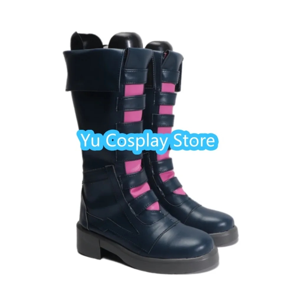 Yu-zapatos de Cosplay de la tienda League Of Legends Jinx, botas de Cosplay de Anime, accesorios de disfraces de Halloween