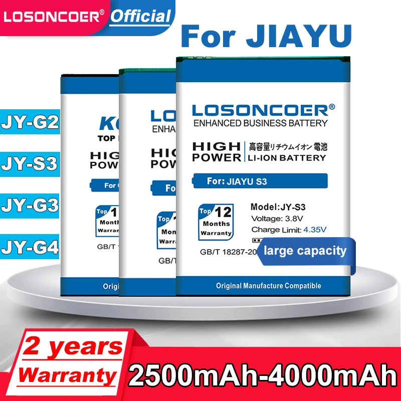 ISUNOO 3.7V 2200mAh JY-G2F Pil: JIAYU G2F ve G2S Akıllı Telefonlar İçin Güvenilir Enerji Kaynağı
