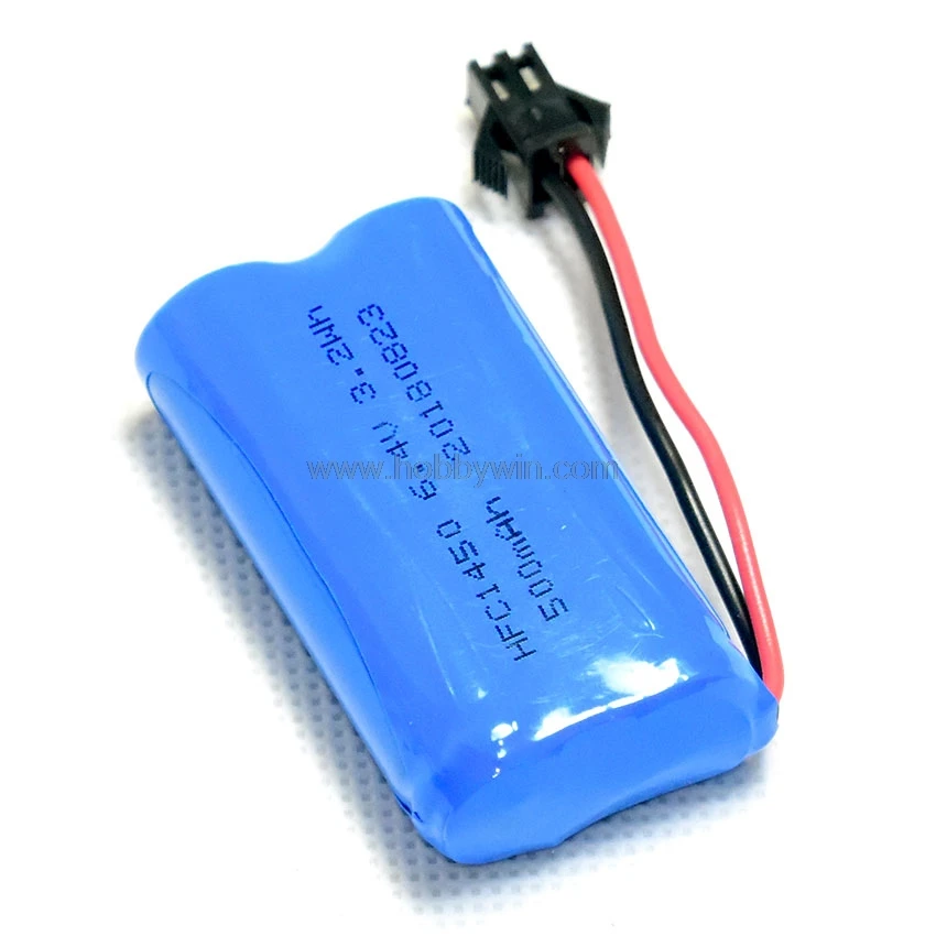 Bateria LiFe para Carro Buggy Modelo RC, 2S, 6.4V, 500mAh, 3.2Wh, Lancha de Corrida de Caminhão