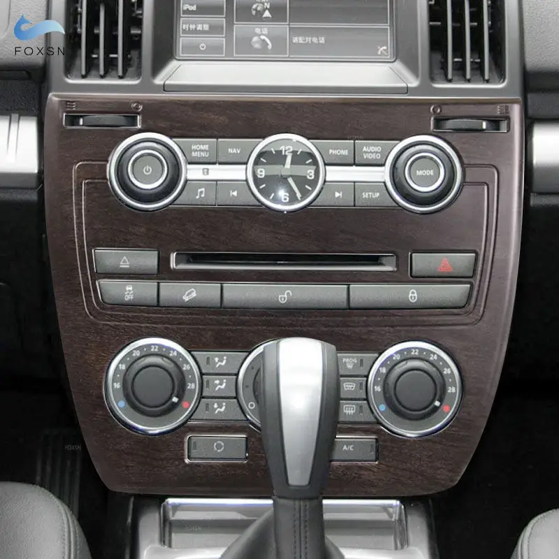 

For Land Rover Freelander 2 2013 2014 2015 Car Center Console Air Condition CD MODE Volume Control Panel Frame Protective Trim