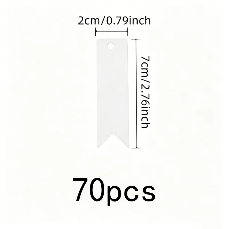 70 pcs Writable Gift Tags Pre-Punched Hanging Hole, designed for Baking Package Tags, Lightweight Paper Card