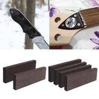 2/4pcs DIY Knife Handle Material Timber Wood Block Blackwood Craft Tools Wood Material DIY Guitar-Inlay Decoration 24BD