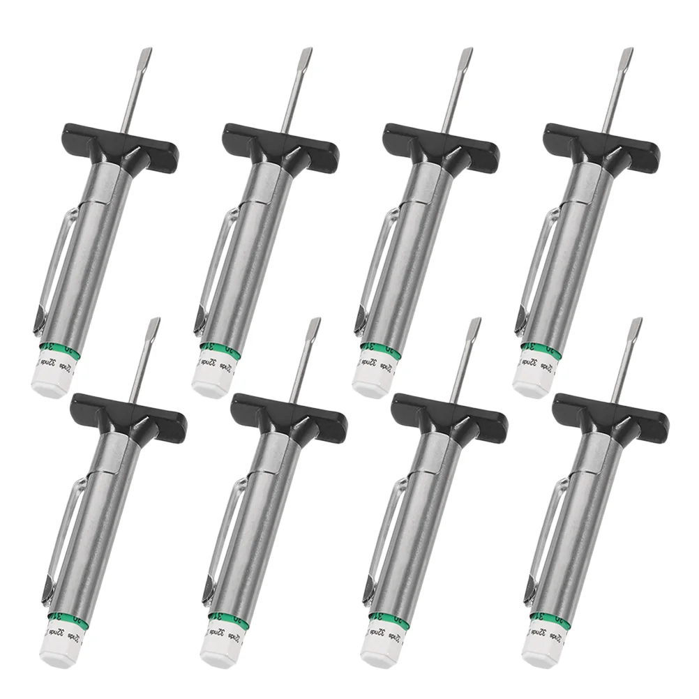 

8 Pcs Tire Tread Depth Gauge for Car Thread Measuring Measurer Tool Stainless Steel Cars