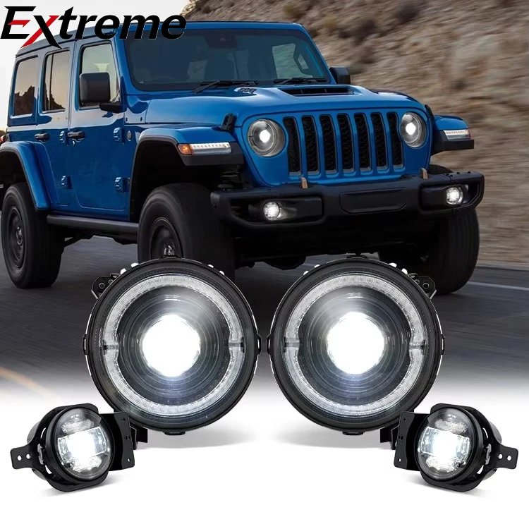 

2024 Newest Multi Function 9 Inch Combo Light Kit RGBW Headlight with 4 Inch Fog Light Fit for Jeep Wrangler JL 2018+