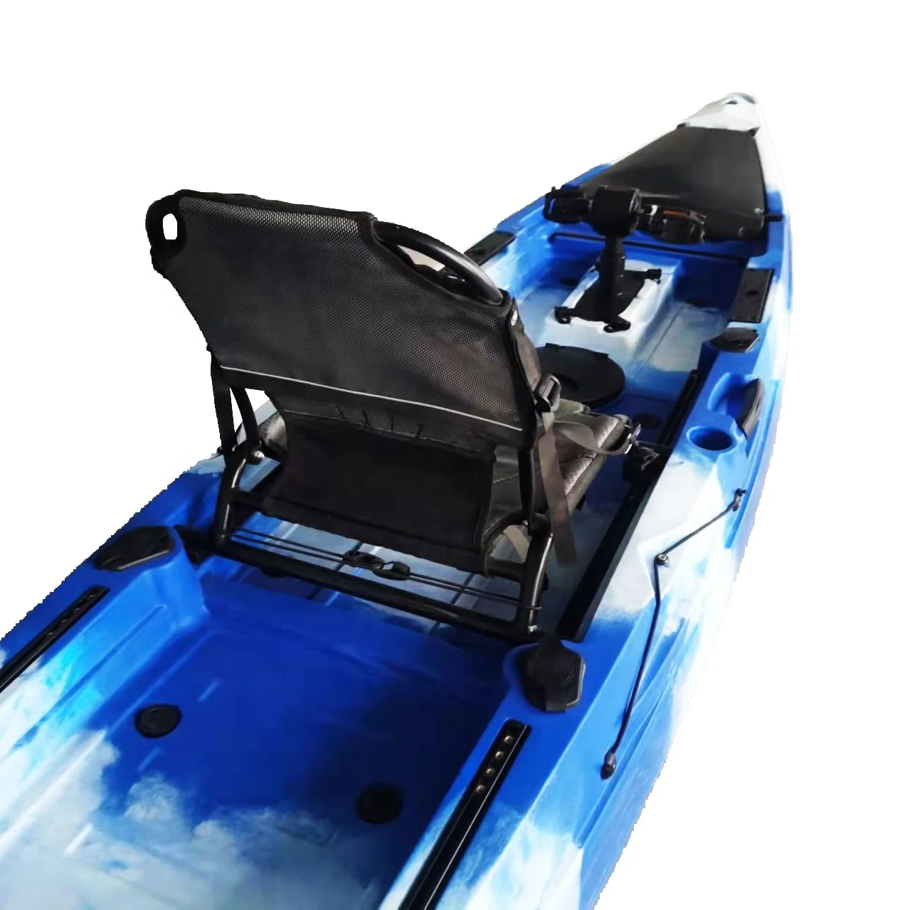 STLF3.85 متر كاياك صيد السمك الفردي يجلس على محرك الدواسة العلوي كاياك #6