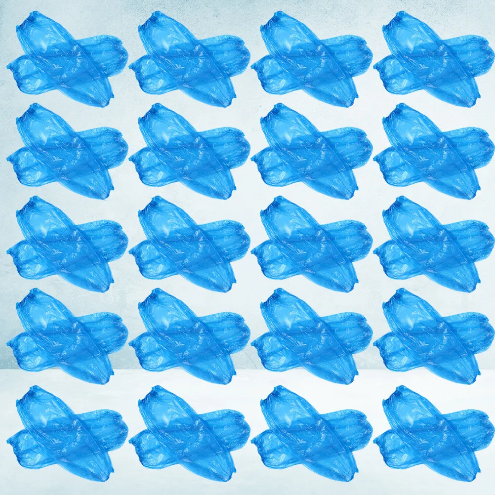 

100Pcs Oilproof Waterproof Arm Sleeves Disposable Kitchen Cleaning Sleeves Elastic End Design Easy Wash Fast Dry for Household