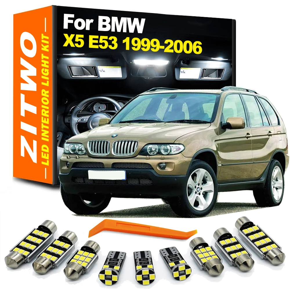 

22Pcs LED Bulb Interior Dome Map Reading Door Footwell Courtesy Light Kit For BMW X5 E53 1999 2000 2001 2002 2003 2004 2005 2006