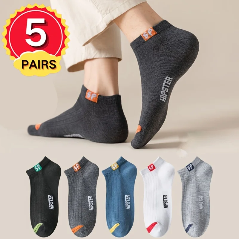 

Мужские спортивные носки, 5 пар, подходят для всех сезонов, удобная и дышащая конструкция, идеально подходят для активного отдыха на природе.