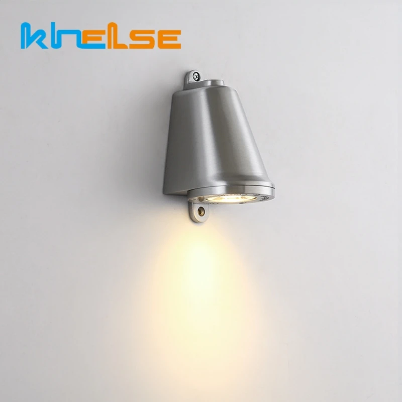 Retro ferradura led lâmpada de parede ao ar livre/interno sinal logotipo holofotes de alumínio fundido villa café bar entrada porta número luz