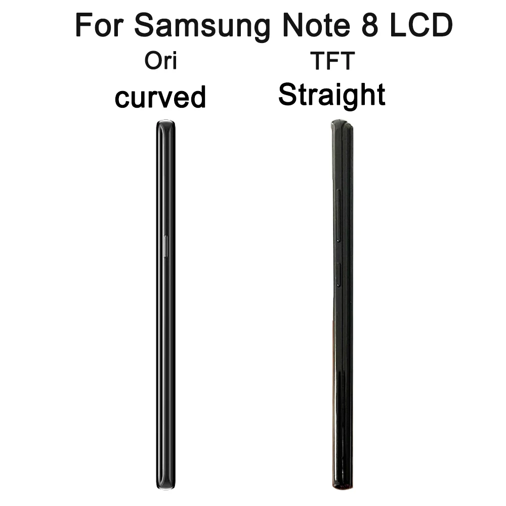 Note 8 Display Screen With Frame For Samsung Note8 N950F N950U N950W N950FD LCD Display Touch Screen Digitizer Assembly