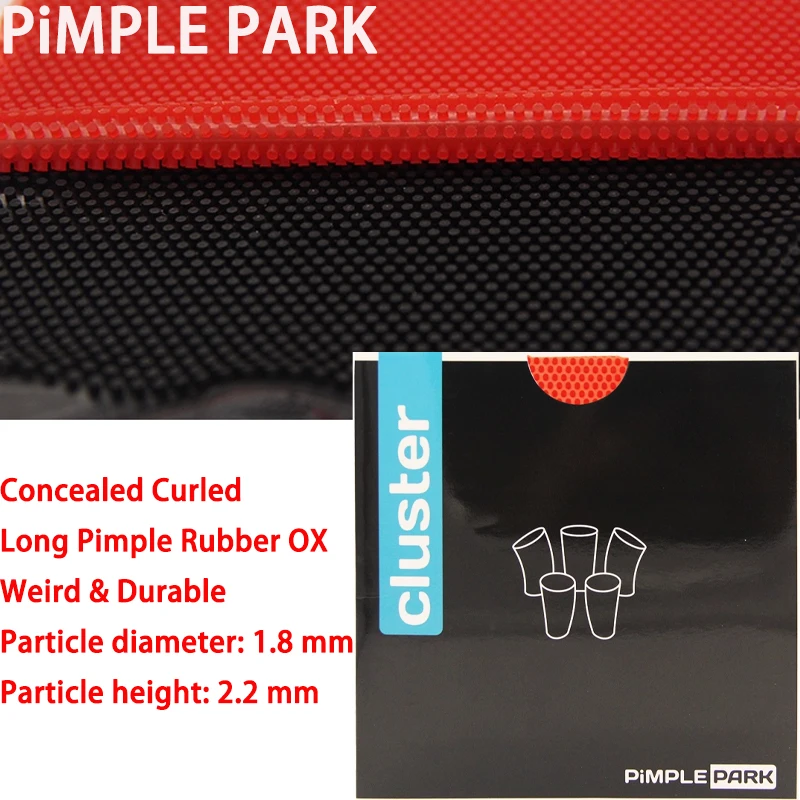 

PIMPLEPARK Table Tennis Rubber OX Concealed Cured Long Pips Deceptive Anti-Spin&Stable Control for Amateur Competition