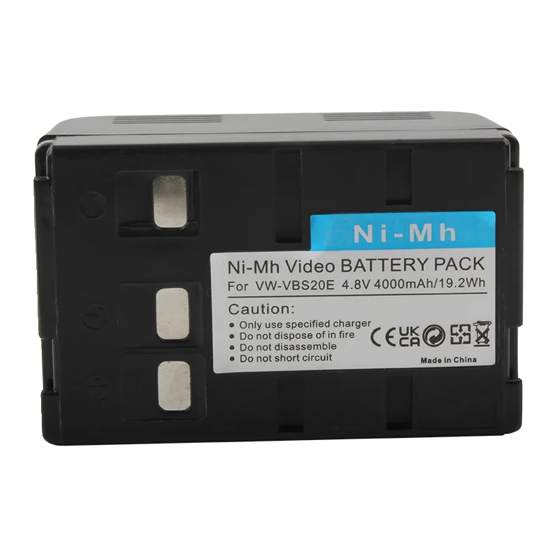 

4000mAh Rechargeable Ni-MH Battery for HHR-V212 P-V212 VW-VBS10E VW-VBS20E VSB0200 P-V211 NV-VX10 RX11EG R500EN 19.2Wh