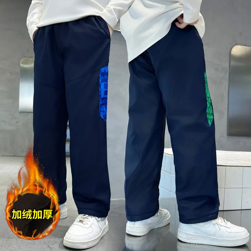 الأولاد الصوف سميكة السراويل في الهواء الطلق يندبروف والباردة الدافئة لينة قذيفة في الهواء الطلق تسلق الجبال السراويل ربيع الخريف السراويل الرياضية