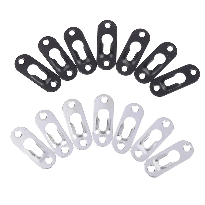 20pcs/Set Picture Hangers 44mmX16mm Metal Keyhole Hanger Fasteners for Picture Photo Frame Furnniture Cabinet Accessory