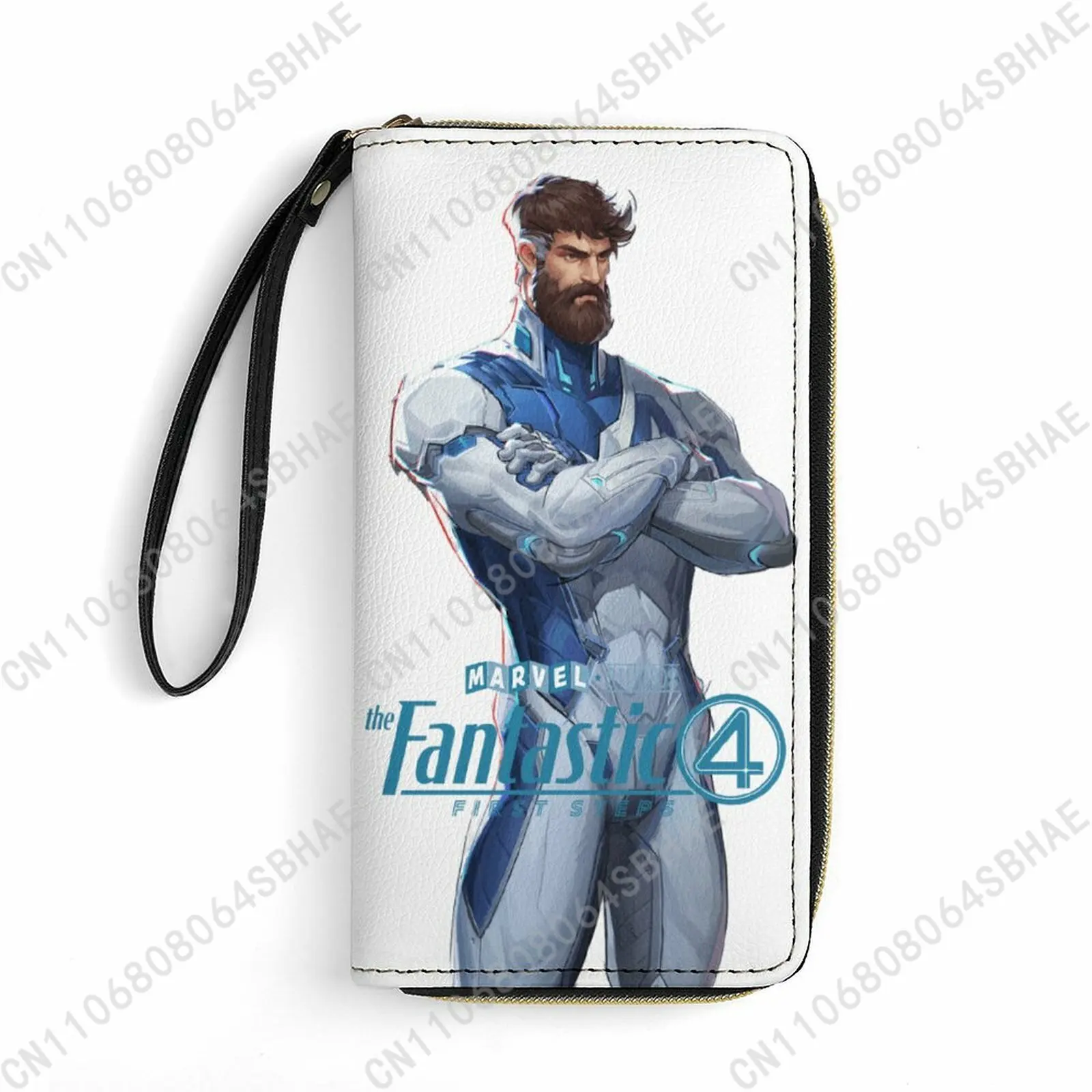 

Marvel Mister Fantastic Custom PU Leather Wallet Rope Handle Small Portable Card Holder Men Women Purse Gift Friend Cosplay