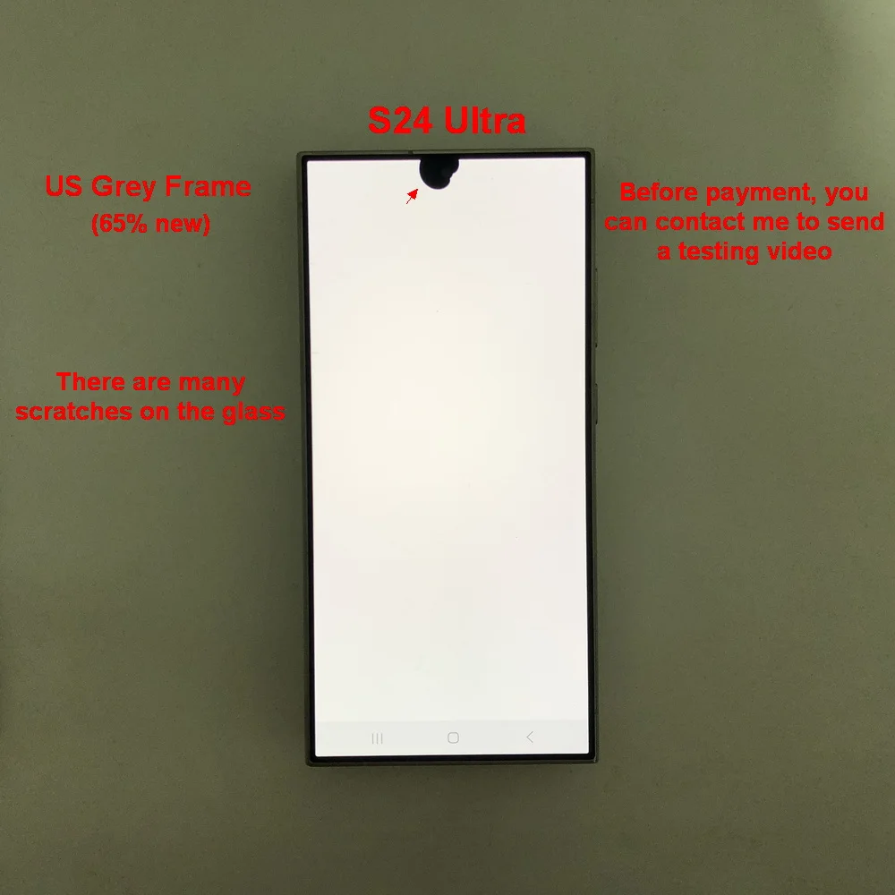 6.8' Super AMOLED For Samsung Galaxy S24 Ultra 5G S928B S928U S928E LCD Display Touch Screen Digitizer With Defects Screen image 3