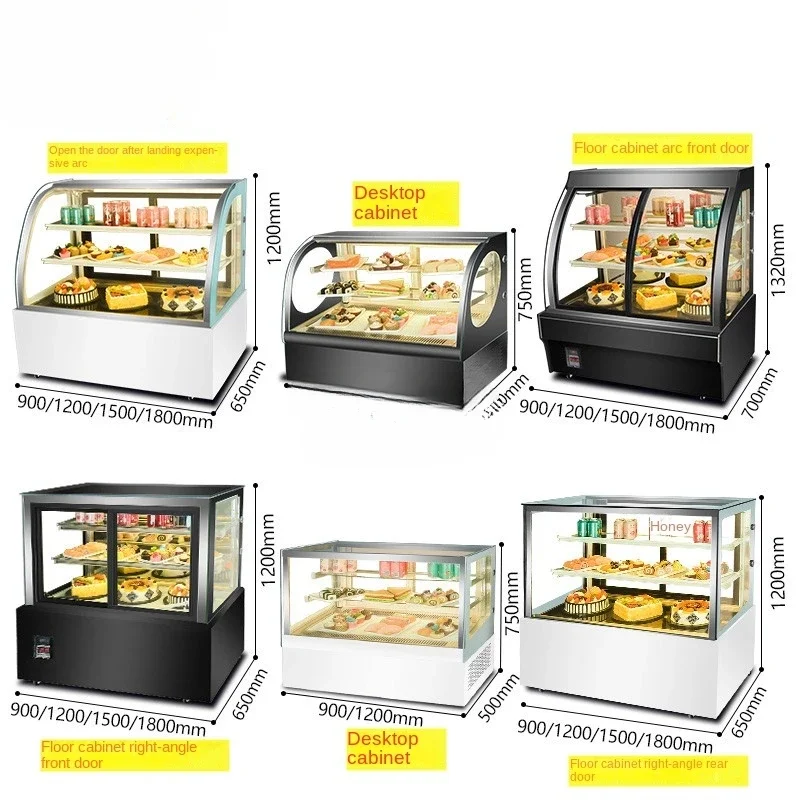 CX Cake Counter Desktop Commercial Dessert Refrigerated Display Small Fresh Cabinet Air-Cooled Right Angle image 4
