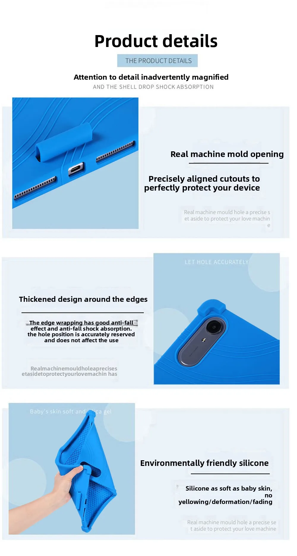 Robuste Stoßfeste Hülle für Lenovo Idea Tab Pro Gen 2 13 TB390FU, Dicker Stoßfänger mit Ständer, Mehrere Farben – Detail 8