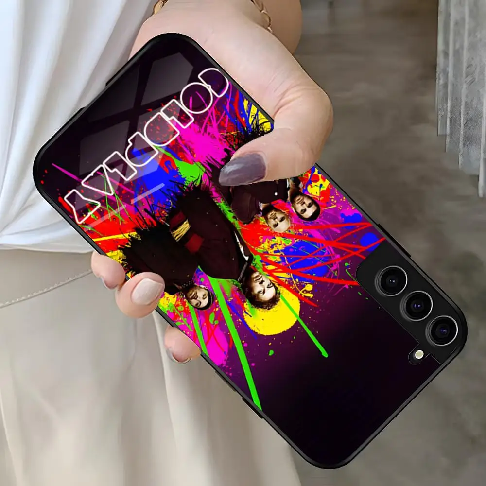 Coldplay Band Phone Case For Samsung S26 S25 Plus S20 S20 Plus S22 Ultra S23 FE S21 Plus S21 Ultra Glass Cover