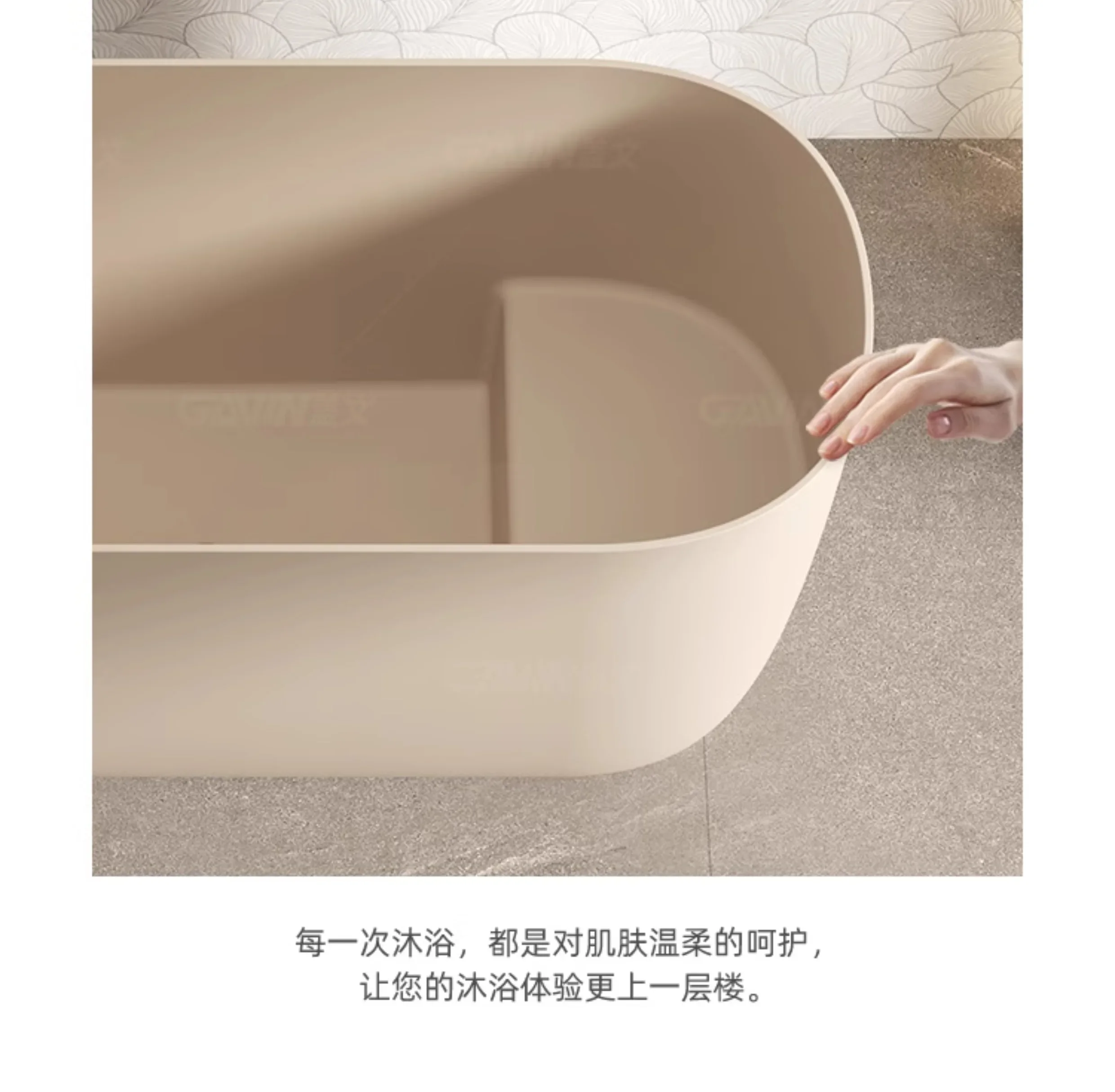 Интегрированная ванна Искусственный камень глубокий пузырь семейная кровать и завтрак Независимое биде