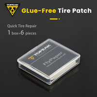 Topeak Bicycle Tire Patch MTB Road BikeTube Repair Pad Protection No-glue Adhesive Quick Drying Fast Tyre Tube Glueless Patch