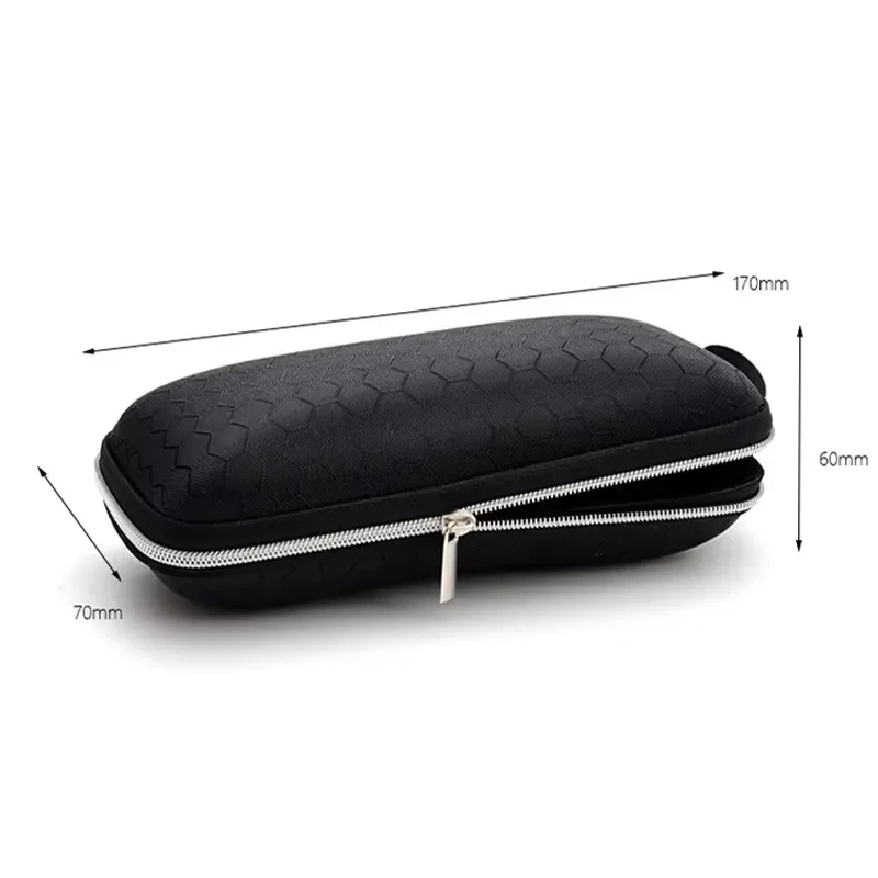 Portable Glasses Case For Women Men Sunglasses Box With Lanyard Zipper Eyeglass Case Cover Protector image 6