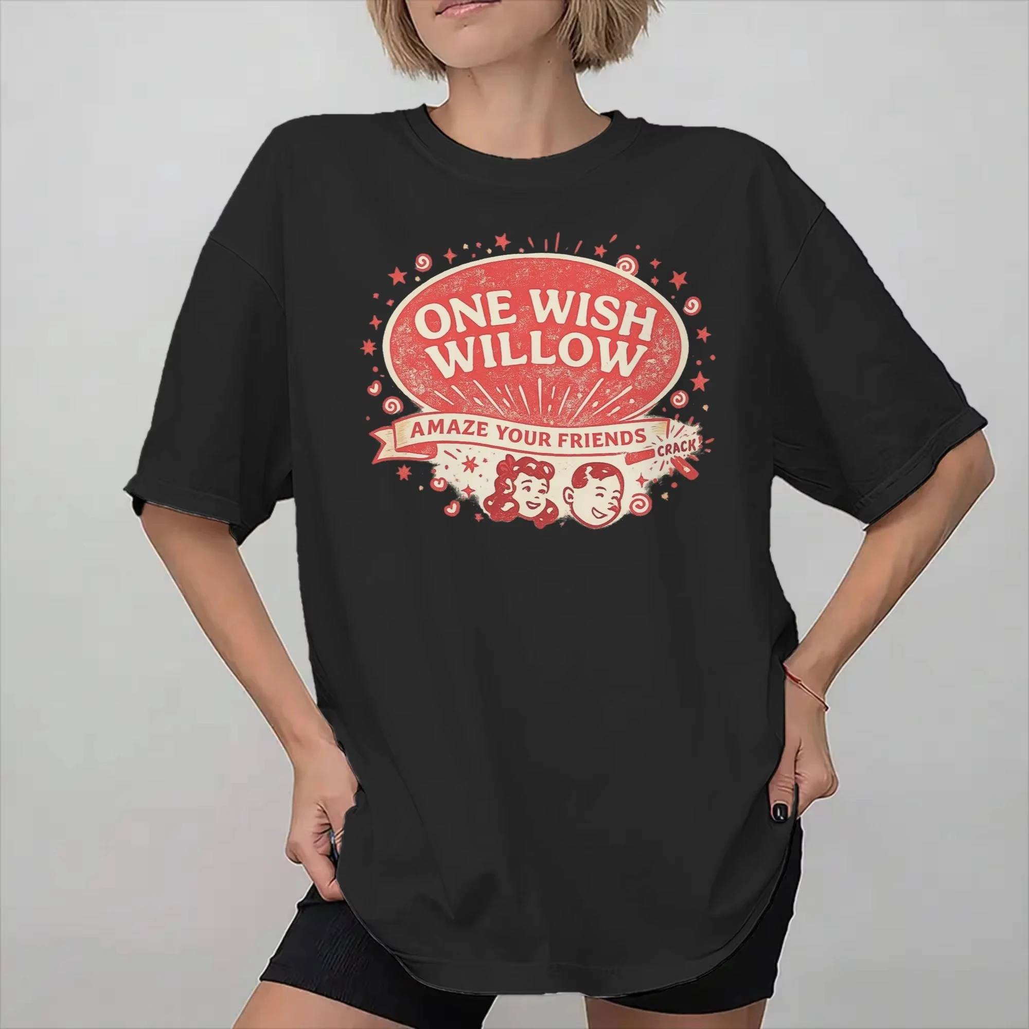 One Wish Willow Retro Vintage Ad Obsession 2026 Horror Movie Themed Graphic Tee Cotton Mens Womens T-Shirt Summer Streetwear