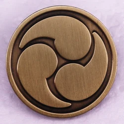 The Kobayakawa Clan Enamel Pin Vintage Button Badge Brooch Jewelry Backpack Decorate