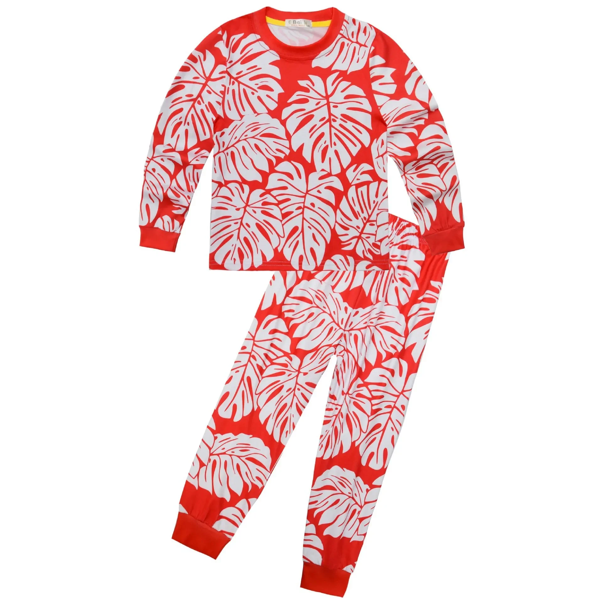 Kids Girls Anime Cartoon Lilo Print Long Sleeves T Shirt Pants Trousers Set Outfit Christmas Role Play Halloween Cosplay Costume