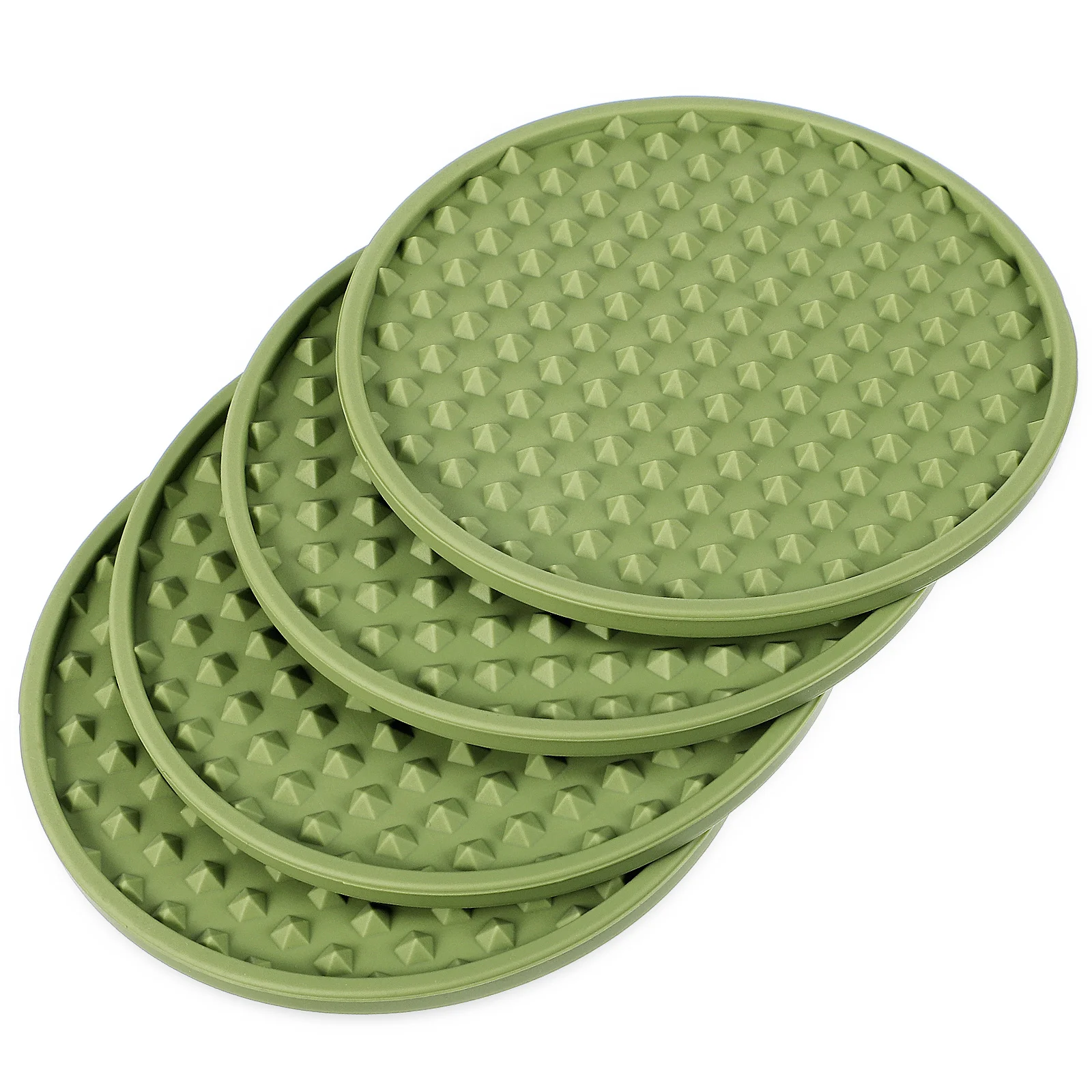 

4 Pcs Car Coaster Cup Holder Coasters for Holders Silica Gel Accessories Automotive