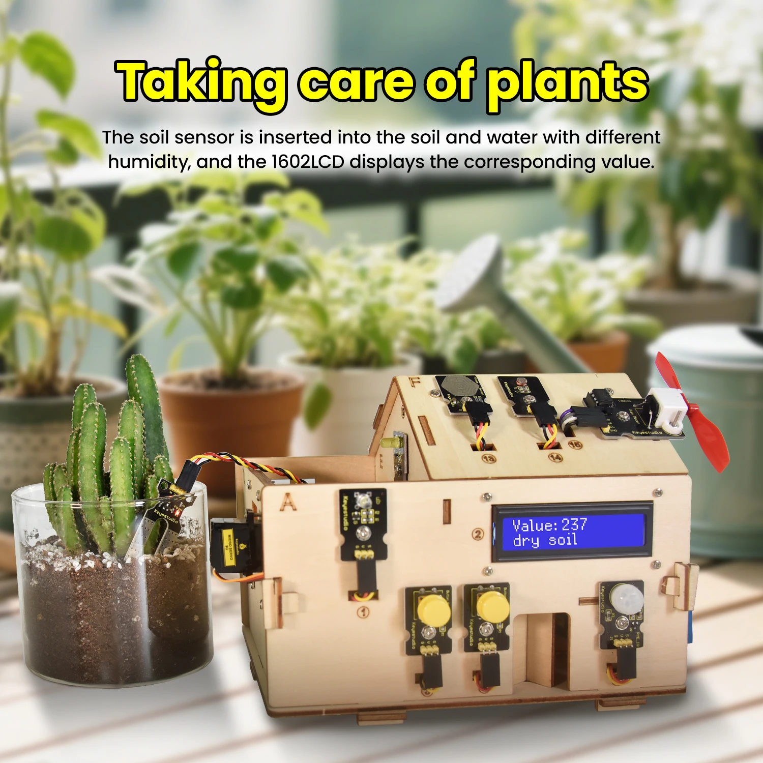 Keyestudio Smart Home Kit IOT con scheda PLUS + 15 progetti tutorial per Arduino STEAM House Kit Kit elettronico fai da te Conforme CE