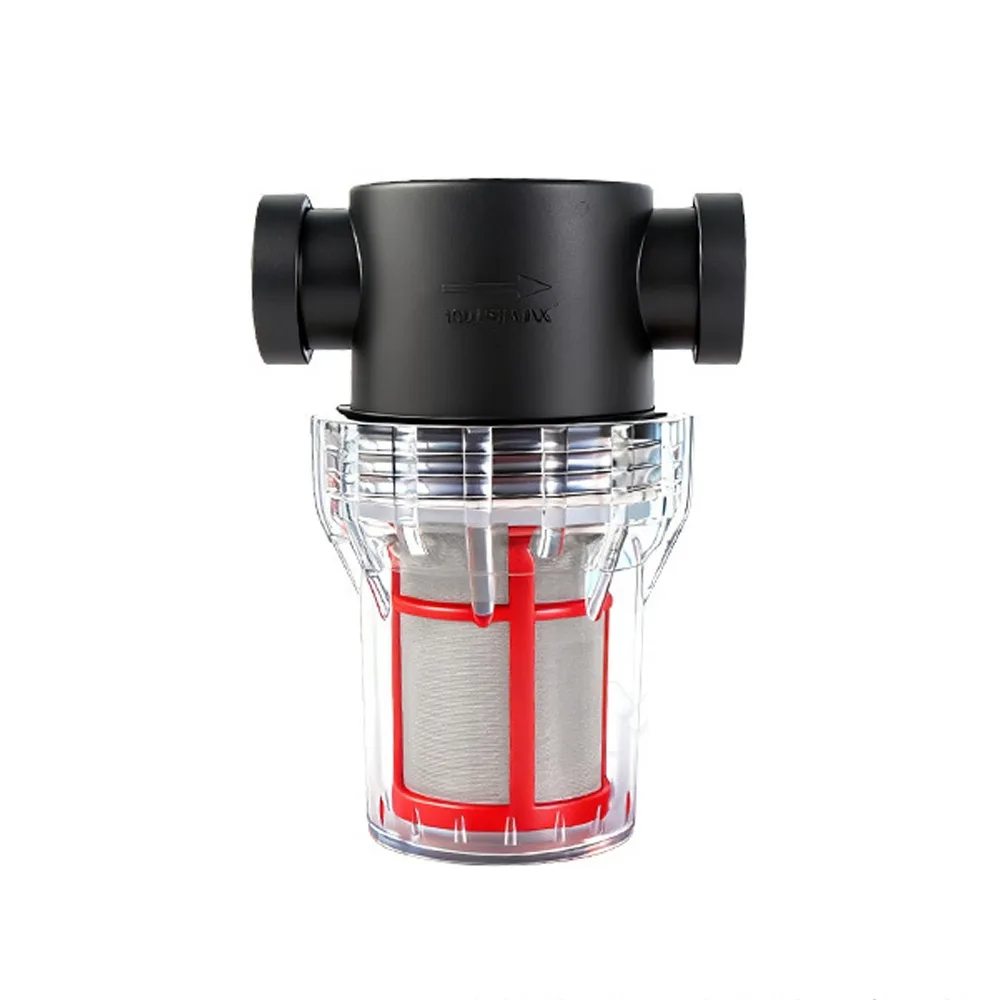 40/100/200 Mesh Inline Water Filter Strainer Clear Plastic Stainless Steel Filter Screen Garden Watering Filter