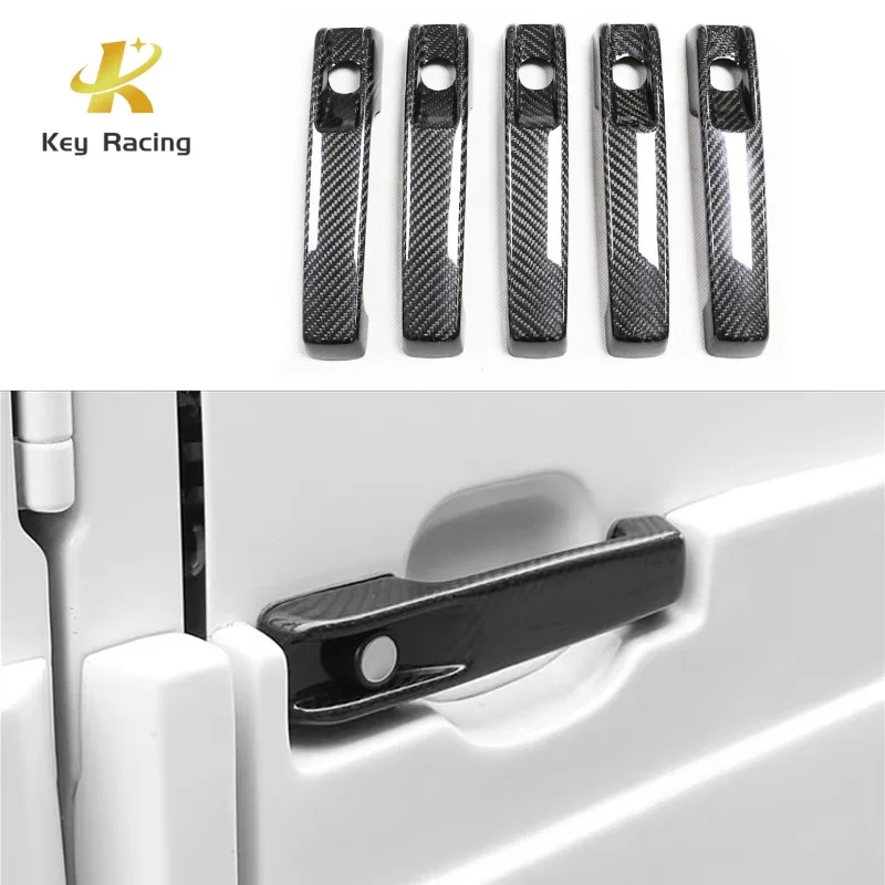 G Class G500 G63 W463 W464 Dry Carbon Fiber Door Handles For Mercedes Benz G Class W463 W464 G500 G63 G55 AMG Door Handle Cover