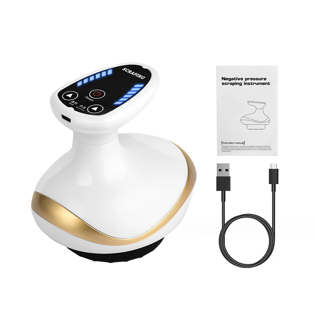 Electric EMS Body Massager Cupping Massage with LCD Display Guasha Scraping Vacuum Suction Cup IR Heating Fat Burner Slimming