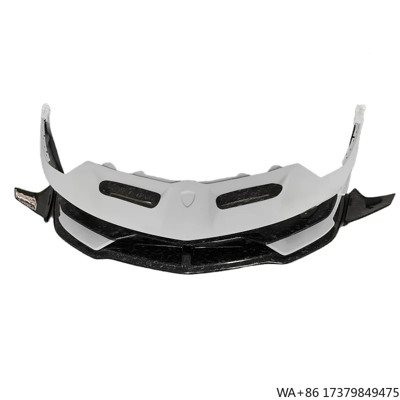 

New Condition Carbon Fiber Semi Forged Front Bumper Body Kit Lamborghini Aventador LP700 LP750 Upgraded SVJ Style Screws