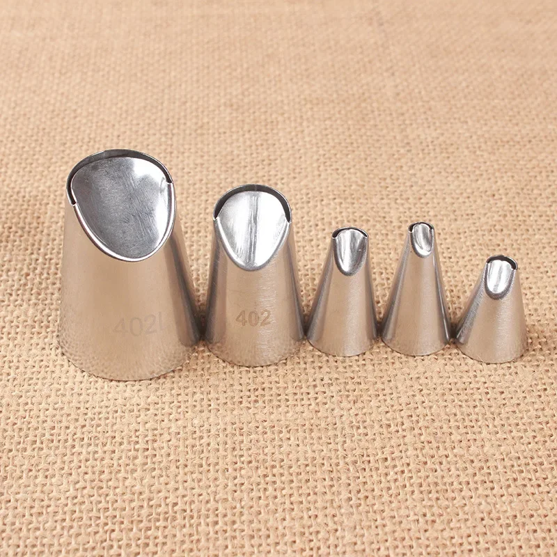 5pcs/set Chrysanthemum Dahlia Stainless Steel Icing Piping Nozzles Cupcake Decorating Tips Sets Cake Decorating Tools