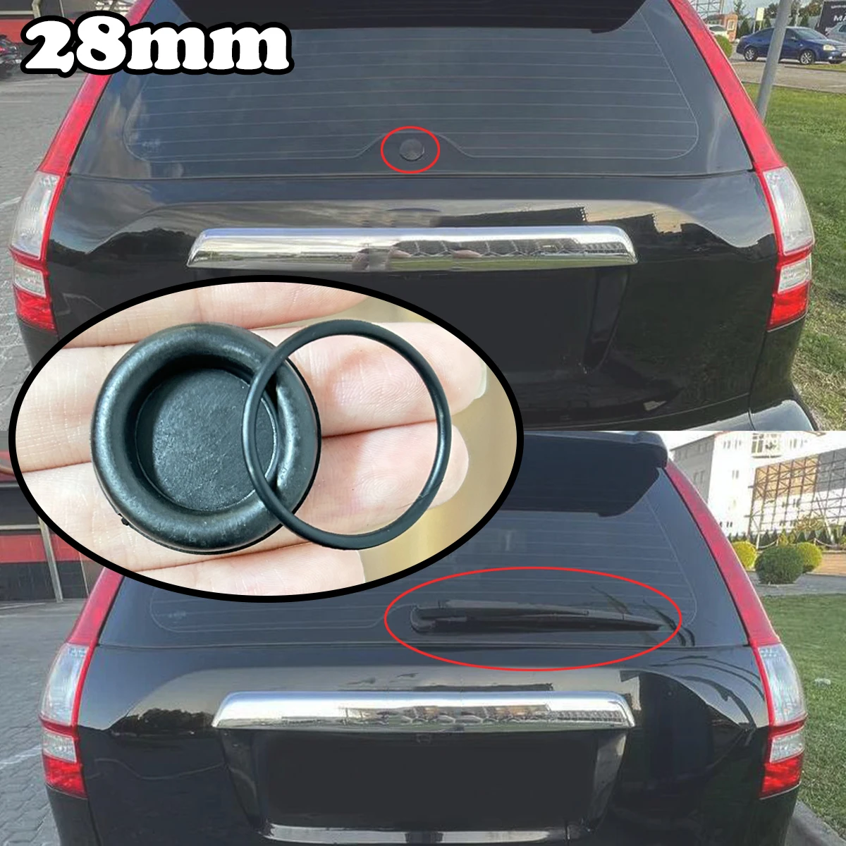 

Car Rear Windshield Wiper Blade Arm Delete Bung Plug Cap For VW Golf 4 5 1J 1K 5K T5 Passat Ibiza 6J 6F 6L Octavia Accessories