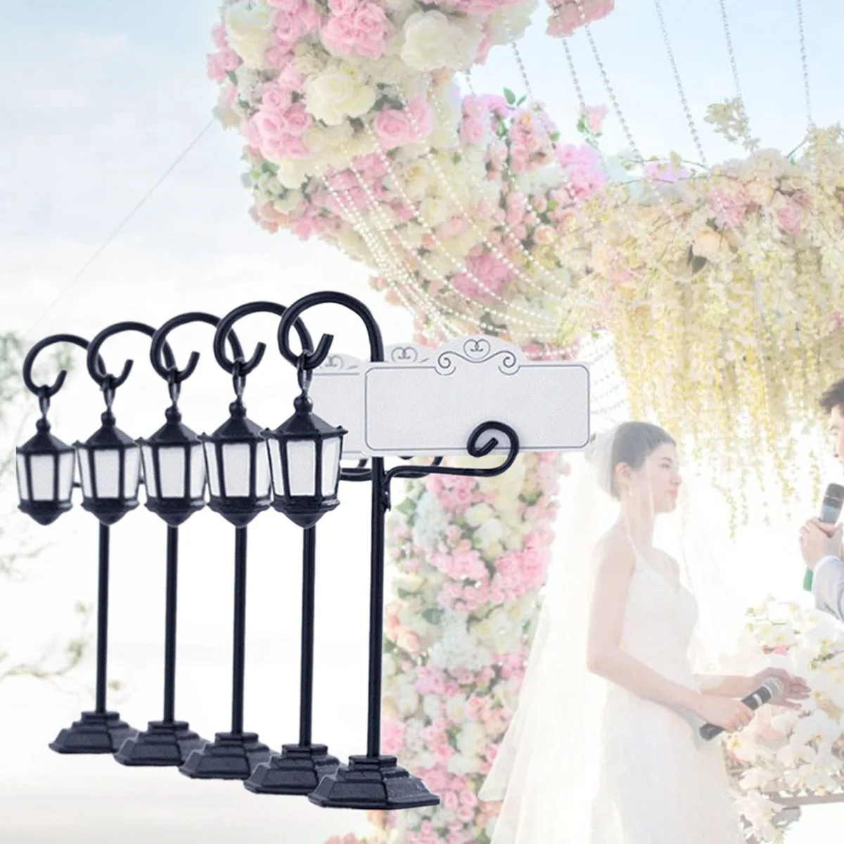 

6Pcs Elegant Wedding Seat Holder Black Table Menu Stand for Party Decorations and Photo Props Wedding Seat Decor
